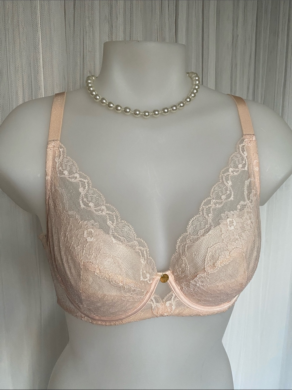 Understance Lace Underwire Bra in Champagne - Women Intimates Size 32C